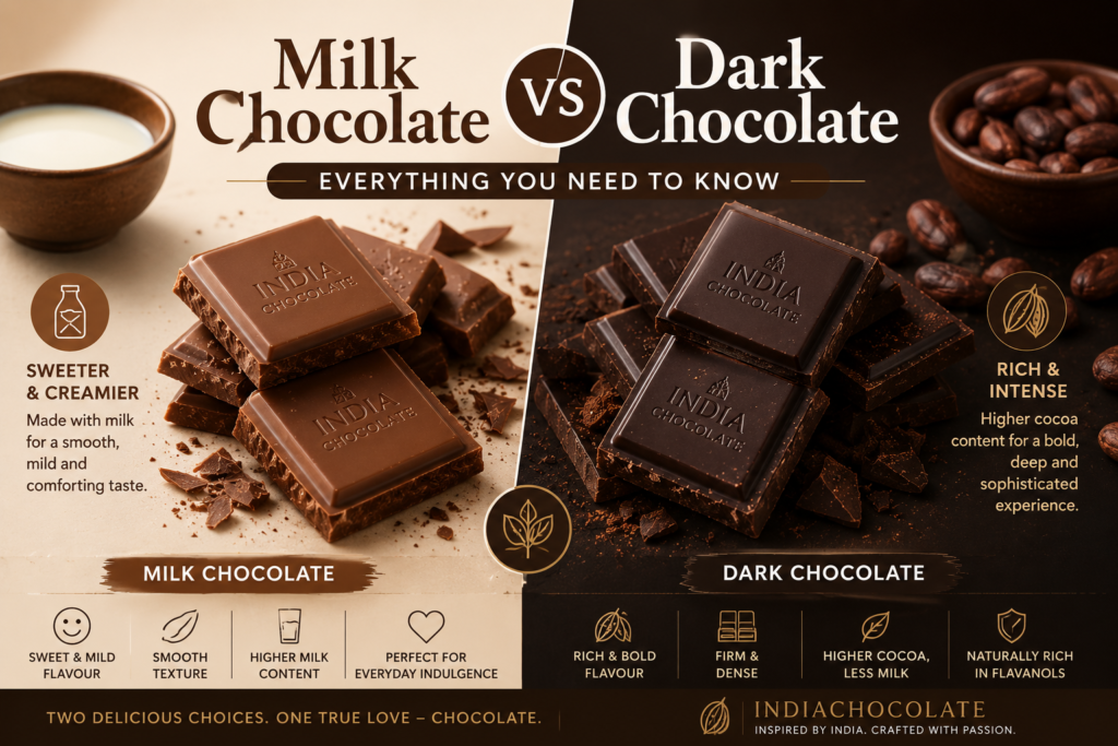 Dark Chocolate vs Milk Chocolate